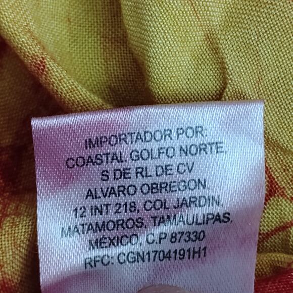 Bohemian Ethnic Inspired Maxi Dress One Size Yellow and Red Halter Low Back - Picture 9 of 12